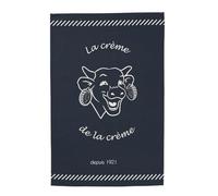 Torchon imprimé en coton La Vache qui rit-Bleu Bleu