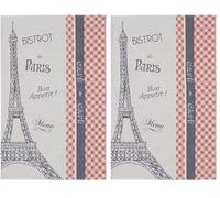 Coucke Torchon imprimé en Coton, Trocadero (Lot de 2)