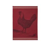 Coucke Torchon Jacquard Poule ROUSSE