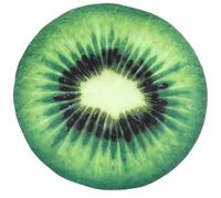 Couclé de plage serviette de plage en mousseline de soie confortable Round Fruit Plef (Kiwi)