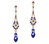 Coucoland - Boucles d'oreilles vintage style années 1920 avec strass - Accessoires de costume Gatsby