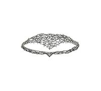 Coucoland Diadème et couronnes vintage baroque couronne de reine noir argent strass accessoire cheveux pour cosplay, bal, fête d'anniversaire