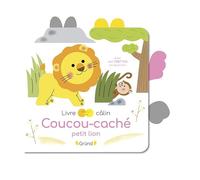 Sophie Bouxom – Coucou-caché petit lion – Livre-tirette avec feutrine à toucher – Cartonné