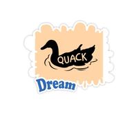 Coucou de Canard Stickers Citation Rêve Vinyle Stickers