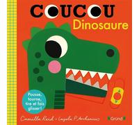 Coucou, Dinosaure ! - Livre animé tout-carton avec des volets et tirettes - Bébé dès 1 an