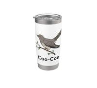 Coucou indien avec inscription Coo-Coo Gobelet isotherme en acier inoxydable double paroi