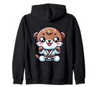 Coucou Je Suis Une Loutre De Karaté Mignonne Sweat à Capuche
