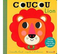 Coucou, Lion ! - Livre animé tout-carton avec des volets et tirettes - Bébé dès 1 an