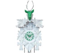 Coucou moderne vert et blanc à piles Hauteur : Hauteur 42 cm
