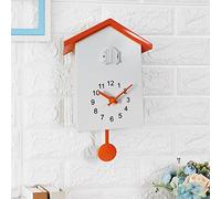 Coucou Mur Horloge Oiseaux Sons Pendulum Horloge de Bureau armoires de Bureau Montre Le Mur de Style Nordique (Gris)