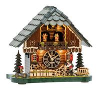 Coucou musical à poser en bois chalet moulin éclairé 34 cm Disponibilité : Expédié sous 2 semaines