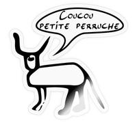 Coucou Petite Perruche Autocollant Sticker