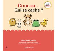 Coucou, qui se cache ? Livre bébé 9 mois: Livre bébé 9 mois : mon premier imagier cache-cache, cherche, montre et nomme les animaux et leurs cris