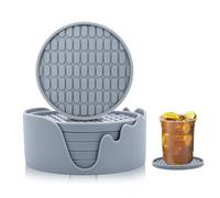 Couctes de boissons rondes - Protecteurs de table basse, coussinets de tasse résistants à la chaleur, tapis d'isolation anti-échec, porte-table de décoration de cuisine moderne | Accessoire de bar à m