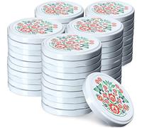 Coud à vis Kadax FI66 mm, set set set, chant de couvercle adapté à 200 ml et 315 ml de verres, couvercle de torsion avec 4 dents d'orge, couvercle (50 pièces, folklore)