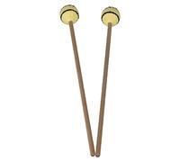 CoudarTitie 1 Paire Maillets Marimba avec Manche en Hêtre Tête en Fil Jaune Instrument à Percussion Clavier Accessoire Adapté aux Débutants Groupes Scolaires