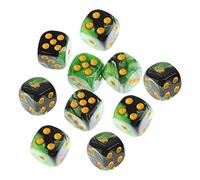 CoudarTitie 10 Pièces Dés Ensemble Dés Acryl Enseignement Math Jeu Plateau Accessoire Fonction Texture Brillante Utilisation Adaptée Jeu de Société