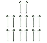CoudarTitie 14 Pièces Tuteurs Plantes Tiges Supports Anneaux Fleurs Structures Polypropylène Résistant Utilisation Jardin Fleurs Monstera Petites Plantes Adaptés, 14cmx24cm