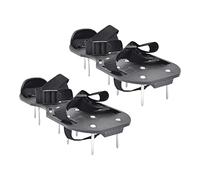 CoudarTitie 2 Pièces Aérateur Pelouse Chaussures Clous Semelles Détacheur Multifonction pour Sol Jardinage Construction Cour Jardin 30x13cm Adapté à l'Entretien, Noir