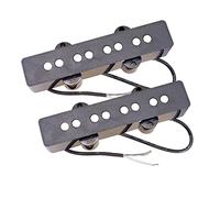CoudarTitie 2 Pièces Basse Électrique pour Guitare Basse Quatre Cordes avec Boîtier Humbucker Jazz en Métal Robuste Adapté aux Musiciens Débutants