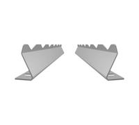 CoudarTitie 2 Pièces Brochettes Barbecue Brochettes Métal Brochettes Grill Brochettes Kebab Support en Acier Inoxydable pour Cuisson de Légumes Fruits de