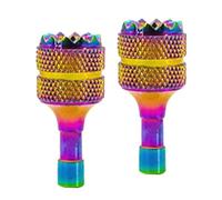 CoudarTitie 2 Pièces Joystick Thumb Compatible Télécommande Écran RC RC 2 Détachable Antidérapante Ergonomique Alliage Aluminium Adapté pour Manette de D, multicolore