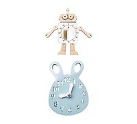 CoudarTitie 2 Tableaux D'activités pour Enfants D'âge Préscolaire avec Accessoires à Faire Soi-même pour Des Activités D'apprentissage, Lapin bleu