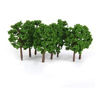 CoudarTitie 20 Arbres Miniatures pour Réseau Ferroviaire Miniature, Vert, 3,15 Pouces 8 cm