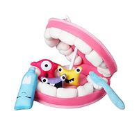 CoudarTitie 25 Pièces Brosse à Dents Jeux d'Éducation Jouet de Simulation en Peluche pour Apprendre Le Brossage Adapté à à Domicile Jeux de