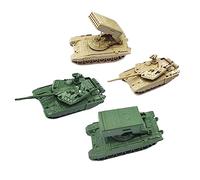 CoudarTitie 4 Modèles de Lance-roquettes pour Chars Au 1/144, Véhicules à Assembler, Mini-Chars pour Décorations.