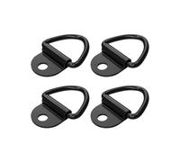 CoudarTitie 8 Pièces Ancrage Sangle Arrimage Anneau V Crochet Acier Polyvalent Montage Efficace Convient Voitures Camions Pickups Dépôts, 4 pièces