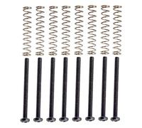 CoudarTitie 8 Pièces Vis Cadre Humbucker Boulon Micro Double Ressort Métal Réglage Adapté Convient pour Guitare Électrique Utilisation Bricolage Atelier