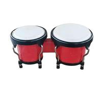 CoudarTitie à Main Africain, éducatif Précoce, Instruments de Musique, Ensemble de Bongos pour Cadeaux, Rouge