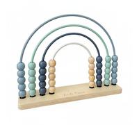 CoudarTitie Abacus Arithmétique Outil Calcul Jouet Éducatif Tableau Double Face Perles Bois Cadre Glissière Convient Développement Compétences Enfants École, Arc-en-Ciel Bleu