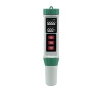 CoudarTitie Analyseur de Liquides Portable Testeur d'Eau Ph TDS Salinité Température Instrument Numérique 5 en 1 Affichage Clair Boutons Pratiques Fonction Hold, Noir