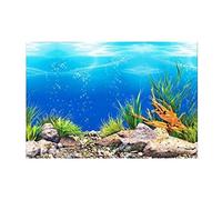CoudarTitie Aquarium Affiche Série de Stickers Décoratifs avec Fond Réaliste et Support Doubleface en PVC Adapté pour Aquarium