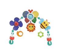 CoudarTitie Arche de Poussette Jouet pour Bébé Musical Suspendu Animaux Peluche Attaché Mélodie Rotative Convient à Nourrisson Crèche Siège, Papillon