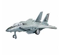 CoudarTitie Avion de Chasse Miniature Alliage Jouet Avion de Maquette Militaire Véhicule avec Rétrofriction Adapté à l'Exposition Créatifs Dès 3 Ans, F14