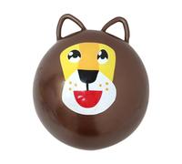 CoudarTitie Ballon Sauteur Gonflable à Motif Dessin Animé, 42 Cm de Diamètre, avec Poignée, Jouet Mignon pour Enfants (maternelle, Etc.), marron foncé