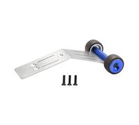 CoudarTitie Barre Anti-cabrage RC, Kit D'amélioration Des Roues pour Crawler à L'échelle 1:10, Bleu