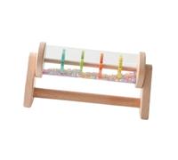 CoudarTitie Bâton de Pluie En Bois Rainmaker, Jouet Classique D'éveil Sensoriel et Musical pour Bébés (à Partir de 6 Mois), Idéal pour Les Garçons et Les Fill