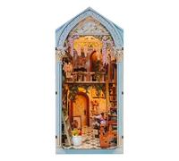 CoudarTitie Bibliothèque Miniature Lumineux Angle | Décoratif, bibliothèque Miniature Éage, Créatif, Serre-Livres Diorama, pour Étagère, Bureau