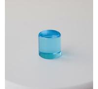 CoudarTitie Bloc Acrylique Jouet Éducatif Cylindre Empilable Brique de Construction Empilement Engageant pour Logique et Coordination Adapté aux Écoles Centres, Bleu Moyen, 2.5CM