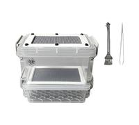 CoudarTitie Boîte d'alimentation pour Blattes, Ventilation pour L'alimentation, vers de Farine, Boîte D'élevage, Conteneur D'élevage, Maille 1.4 Mm