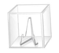 CoudarTitie Boîte de Présentation pour Médiators, Support avec Socle, Boîte de Rangement de Collection En Acrylique, étui pour Médiators Destiné Aux Musiciens Pas, Base Transparente