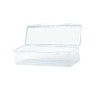 CoudarTitie Boîte de Rangement Transparente pour Cartes à Collectionner, Offrant Une Protection Pratique et Robuste, Idéale pour Les Loisirs et Les Objets de Coll, Sans Partition