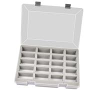 CoudarTitie Boîte de Rangement Voitures Miniatures Coffret Organisateur Modèles Voitures Compartiments Pratiques Protection Anti-poussière Adapté Collection Étagè, Gris