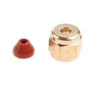 CoudarTitie Buse de Machine à Fumée de Scène Embout de Rechange Insert Fileté Composant Universel Capuchon Rouge en Alliage de Laiton Adaptée aux Effets Spéciaux Animations Scéniques