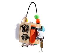 CoudarTitie Busy Board Cube Cube Activités Jouet en Bois Sensoriel Accessoires DIY Motricité Développement Coordination Adapté pour Cadeau Espace