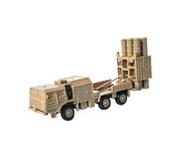 CoudarTitie Camion Lanceur Miniature, Maquette de Char D'assaut 4D, Véhicule Militaire à L'échelle Compacte, Fabriqué En Polypropylène, Idéal pour, Jaune